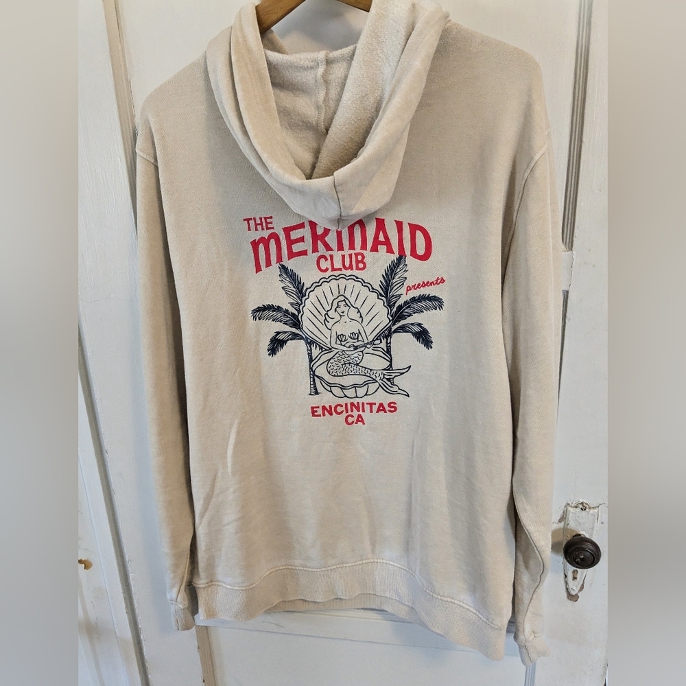 Chicka-d Cream Mermaid Club sweatshirt, size Large
